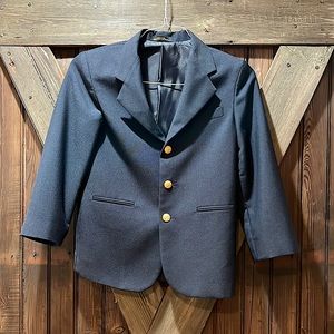 Boys Navy Blazer with Gold Buttons